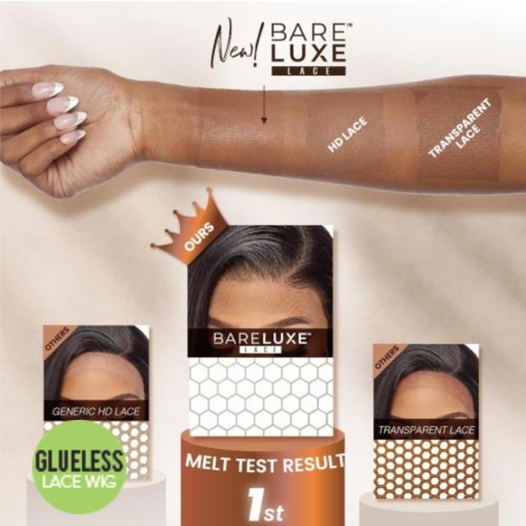 Sensationnel Bare Lace 13x6 Glueless Pre-plucked Dark Brown Long Wavy Wig - Picture 7 of 14